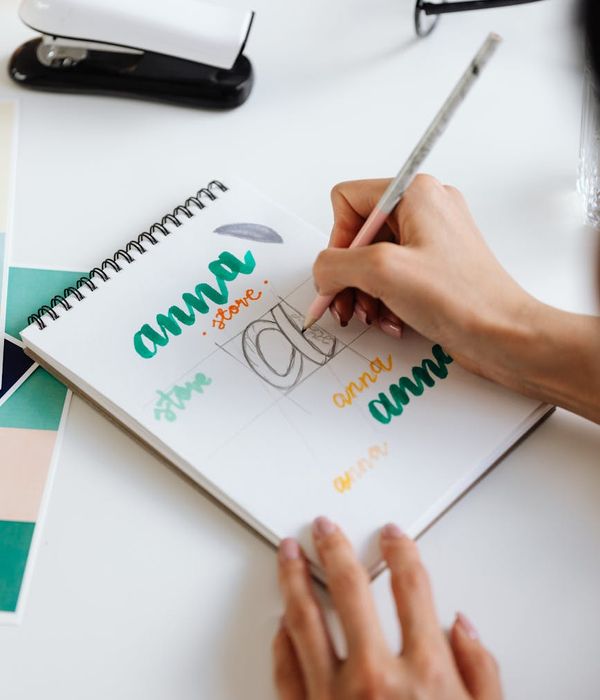 Person practicing visual relaxation in a modern office
